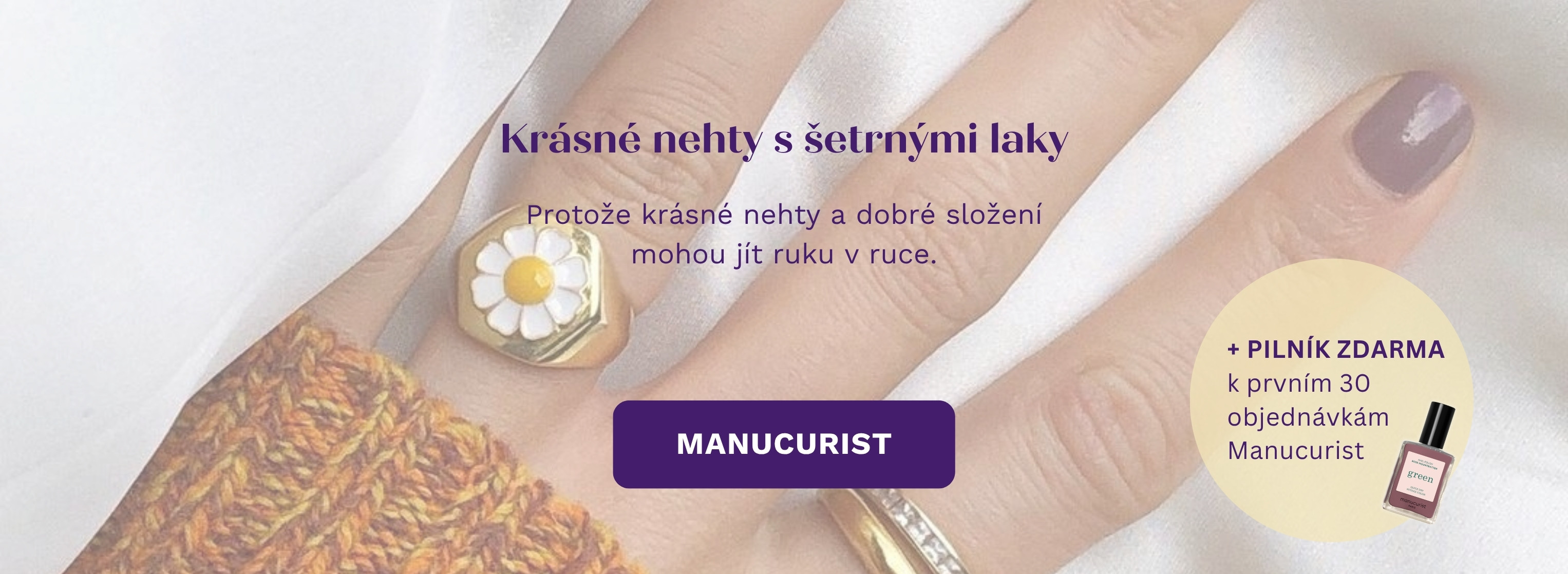 Krásné nehty s šetrnými laky Manucurist