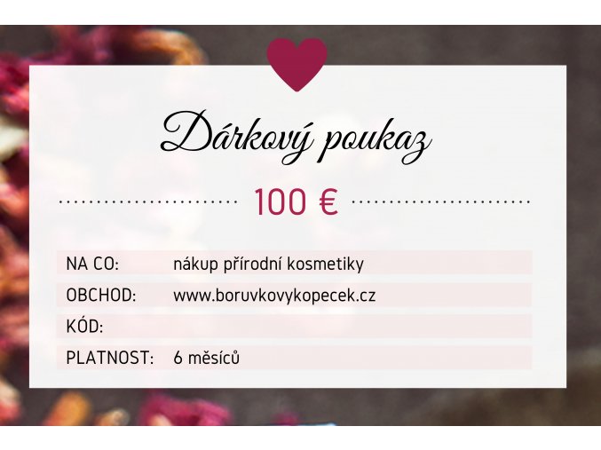 darkovy poukaz 100 eur