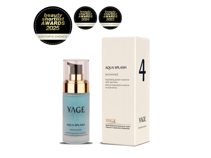 hydratacni esence s niacinamidem aqua splash yage nove baleni
