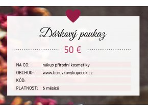 darkovy poukaz 50 eur