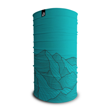 Multifunkční šátek, tubus - zelený, černý - Bosa