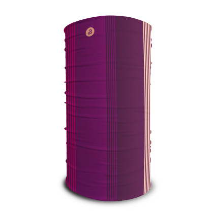 Multifunkční šátek,tubus - fialový - pruhy