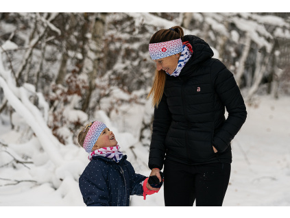 Bosa Chilly Snow Flakes pink2 headbands