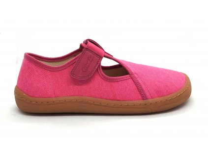Froddo Barefoot plátěnky G1700322 Fuchsia T-Bar