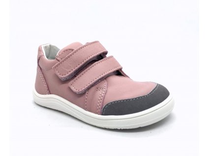 Baby Bare Shoes - FEBO Go Grey Pink