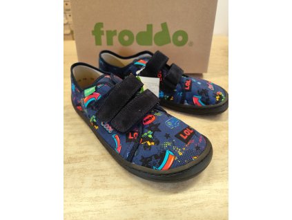 Froddo Barefoot plátěnky G1700270 Blue