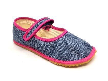 Beda balerinky BF 060010/W/BA Pink Denim