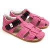 EF barefoot sandálky Růžová s černou
