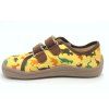 Dětské barefoot tenisky Beda BFN 170040/TEX – Dinosaurs