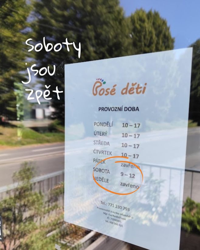 💼Zpátky do školy? 👷 Nejdřív zpátky do práce! V sobotu. Od 15. srpna máme opět otevřeno i v soboty dopoledne - škola se...