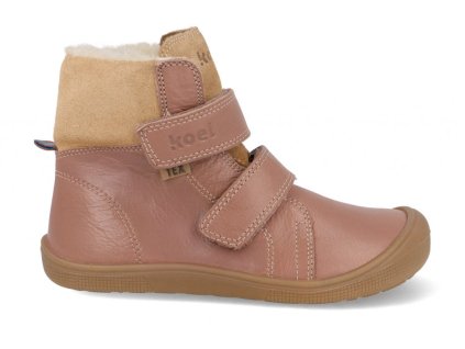 43515 6 07t026 102 600 barefoot zimni detske kotnikove boty koel4kids emil napa tex wool old rose ruzova 2