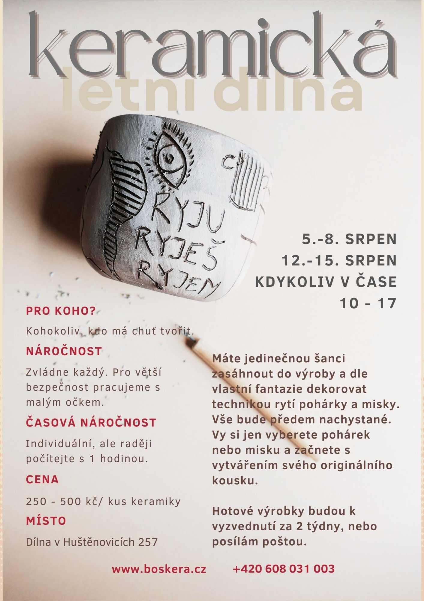 Keramická letní dílna