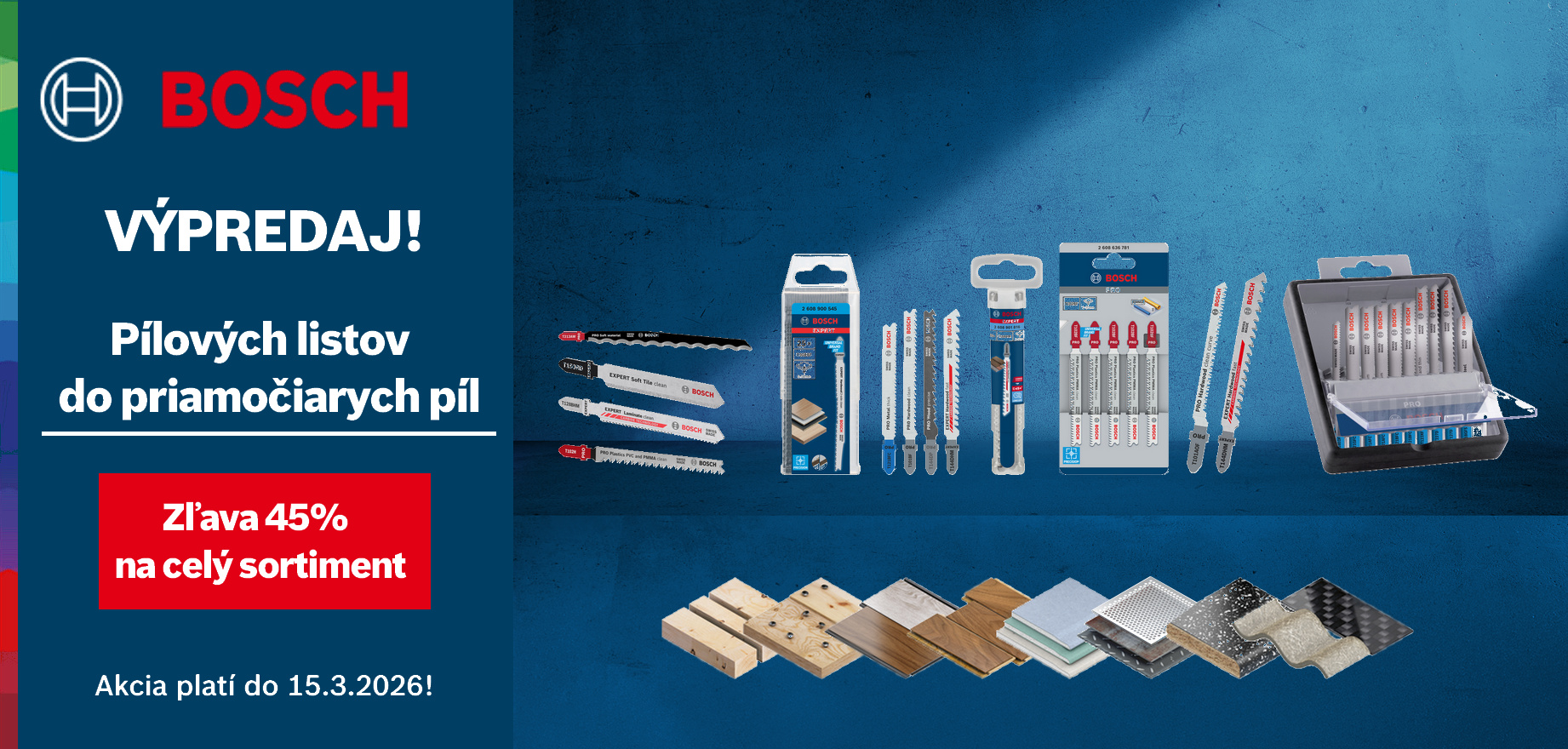 AKCIA PILOVE LISTY PRIAMOCIARE PILY BOSCH