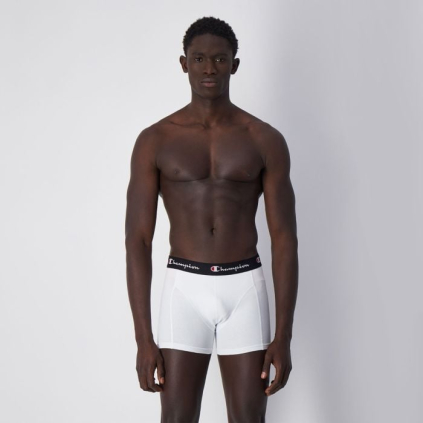 Pánske boxerky Smooth Seam 2 Pack White/Black - Champion