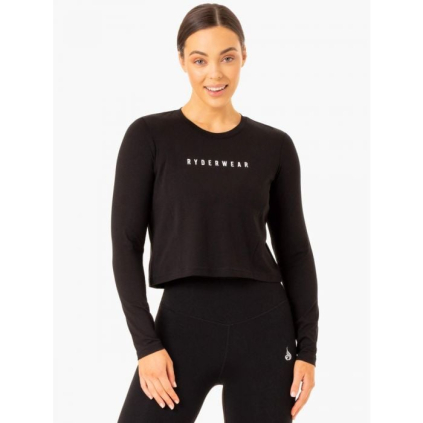 Dámske tričko Long Sleeve Top Foundation Black - Ryderwear