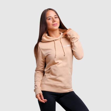 Dámska mikina PRO Hoodie Sand - GymBeam