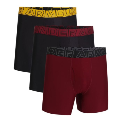 Pánske boxerky M Perf Tech 6in 3pack Red - Under Armour