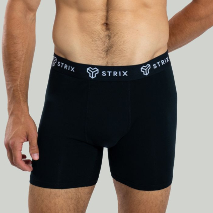 Pánske boxerky Essential 2Pack Black - STRIX