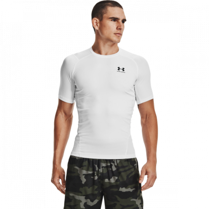 Kompresné tričko HG Armour Comp SS White - Under Armour