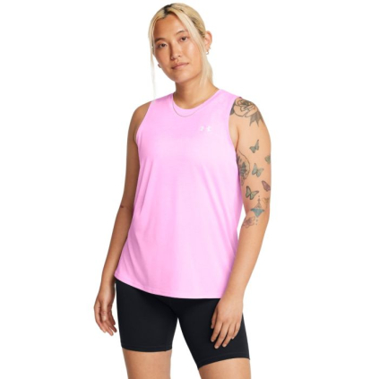 Dámske tielko Tech Tank Twist Pink - Under Armour