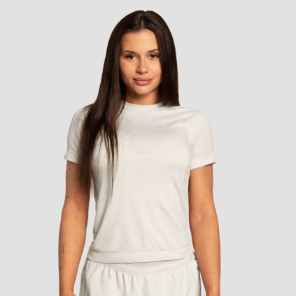 Dámske bežecké tričko Pulse X Gray - GymBeam