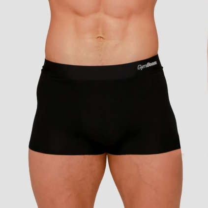 Pánske boxerky Soft 2Pack Black - GymBeam