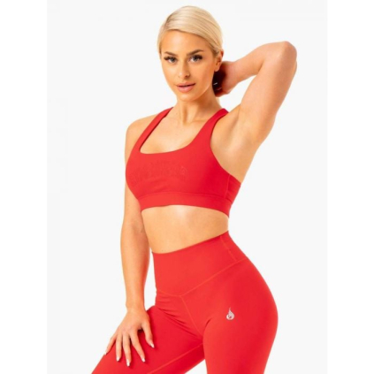 Športová podprsenka Knockout Racer Back Červená - Ryderwear