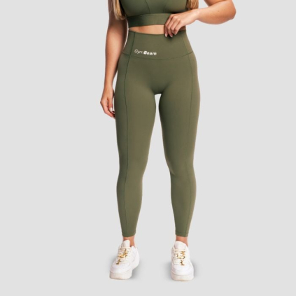 Dámske legíny Combat Olive Grey - GymBeam