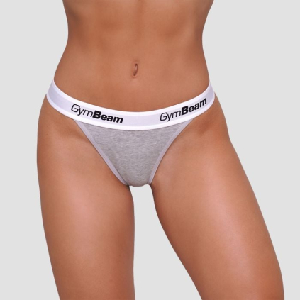 Nohavičky Tanga 3Pack Grey - GymBeam