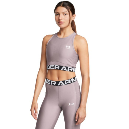 Dámsky top HeatGear Rib Tank Grey - Under Armour