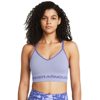 Podprsenka Seamless Low Long Bra Purple - Under Armour