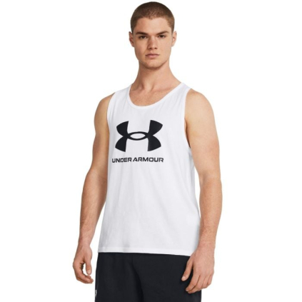 Tielko SPORTSTYLE LOGO TANK White - Under Armour