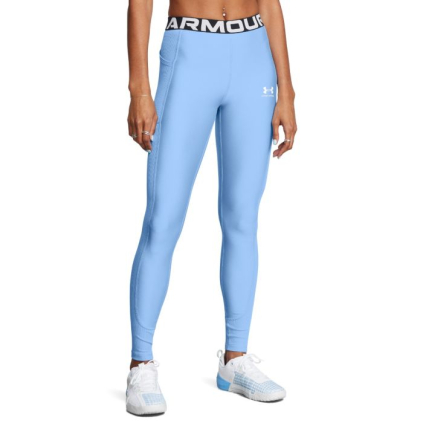 Dámske legíny HeatGear Rib Legging Blue - Under Armour