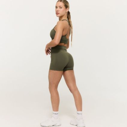 Dámske šortky Combat Olive Grey - GymBeam