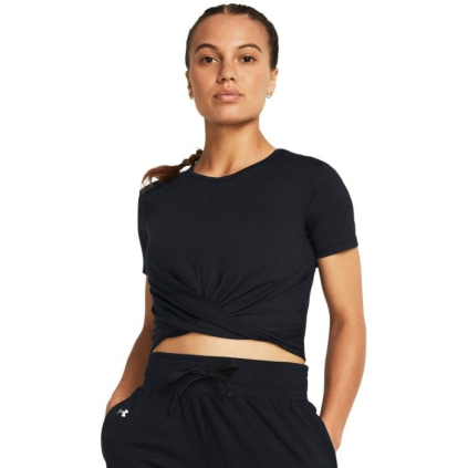 Dámske tričko Motion Crossover Crop SS Black - Under Armour