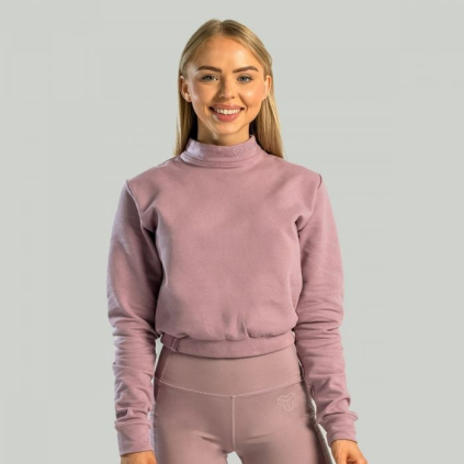 Dámska mikina Essential High-Neck Mauve - STRIX