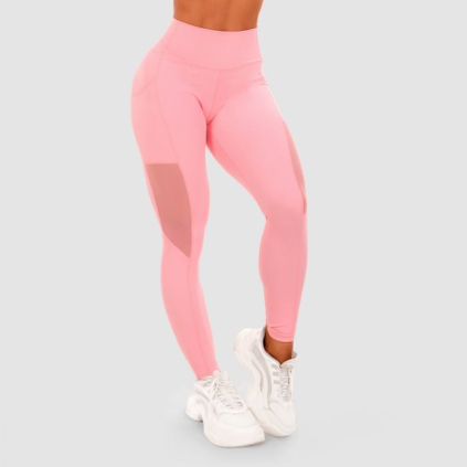 Dámske legíny Mesh Panel pink - GymBeam