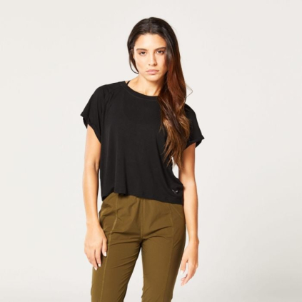 Dámske tričko Code Oversized Black - SQUATWOLF