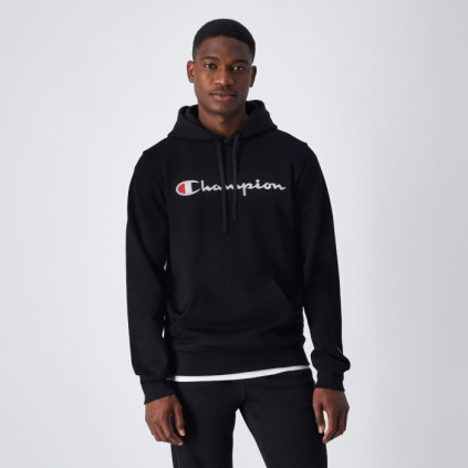 Big Logo Fleece Hoodie Black - Champion