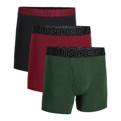 Pánske boxerky M Perf Cotton 6in 3balenie Zelené - Under Armour