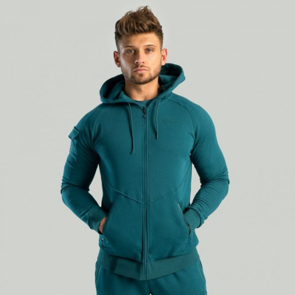 Mikina so zipsom Nova Deep Teal - STRIX