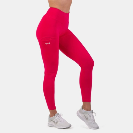 Dámske legíny Active High Waist Smart Pocket Pink - NEBBIA