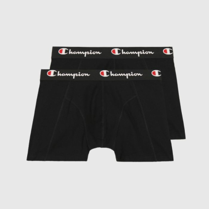 Pánske boxerky Smooth Seam 2 Pack Black - Champion