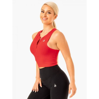 Dámske tielko Zip Up Reflex Red - Ryderwear