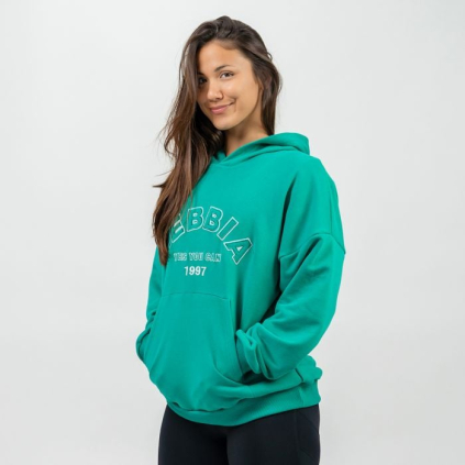 Dámska Oversize mikina Gym Rat Green - NEBBIA