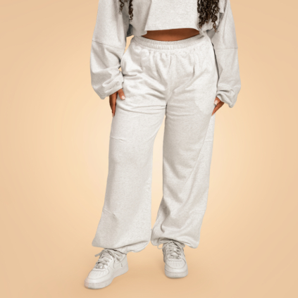 Dámske tepláky Bliss Grey - BeastPink