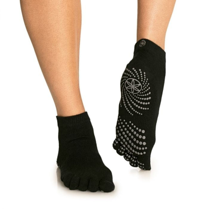Ponožky na jogu Grippy Yoga Socks Black - GAIAM