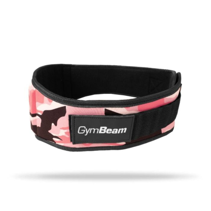 Dámsky fitness opasok Pink Camo - GymBeam