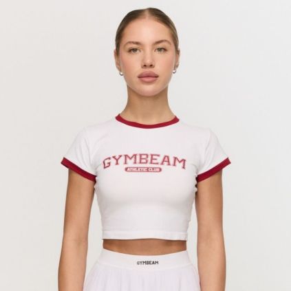 Dámske tričko Varsity White - GymBeam