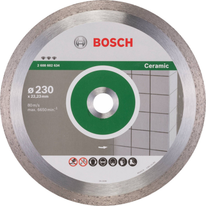2608602634 Bosch Diamantový kotúč 230 mm, Best for Ceramic otvor 22,23 mm 3165140581400 - 